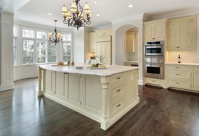 high-quality laminate floors in a sleek office space in Cathedral City